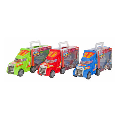 TOI-TOYS Turbo Racers Truck avec voitures de course, 3dlg.