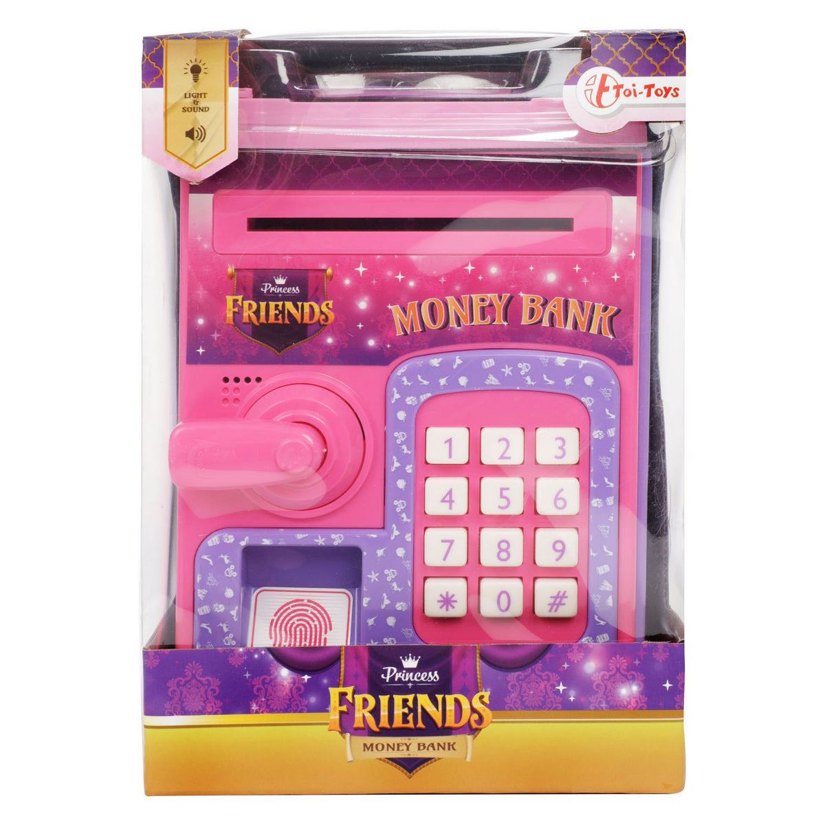 TOI-TOYS Friends Box en argent en toute sécurité avec la lumière et le son