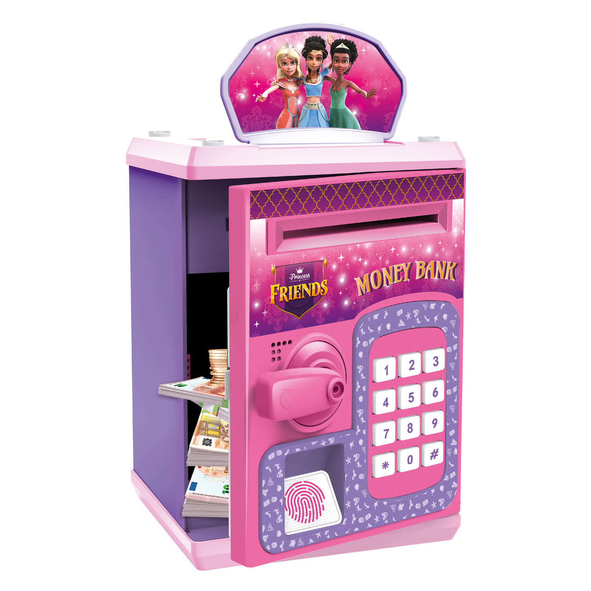 TOI-TOYS Friends Box en argent en toute sécurité avec la lumière et le son