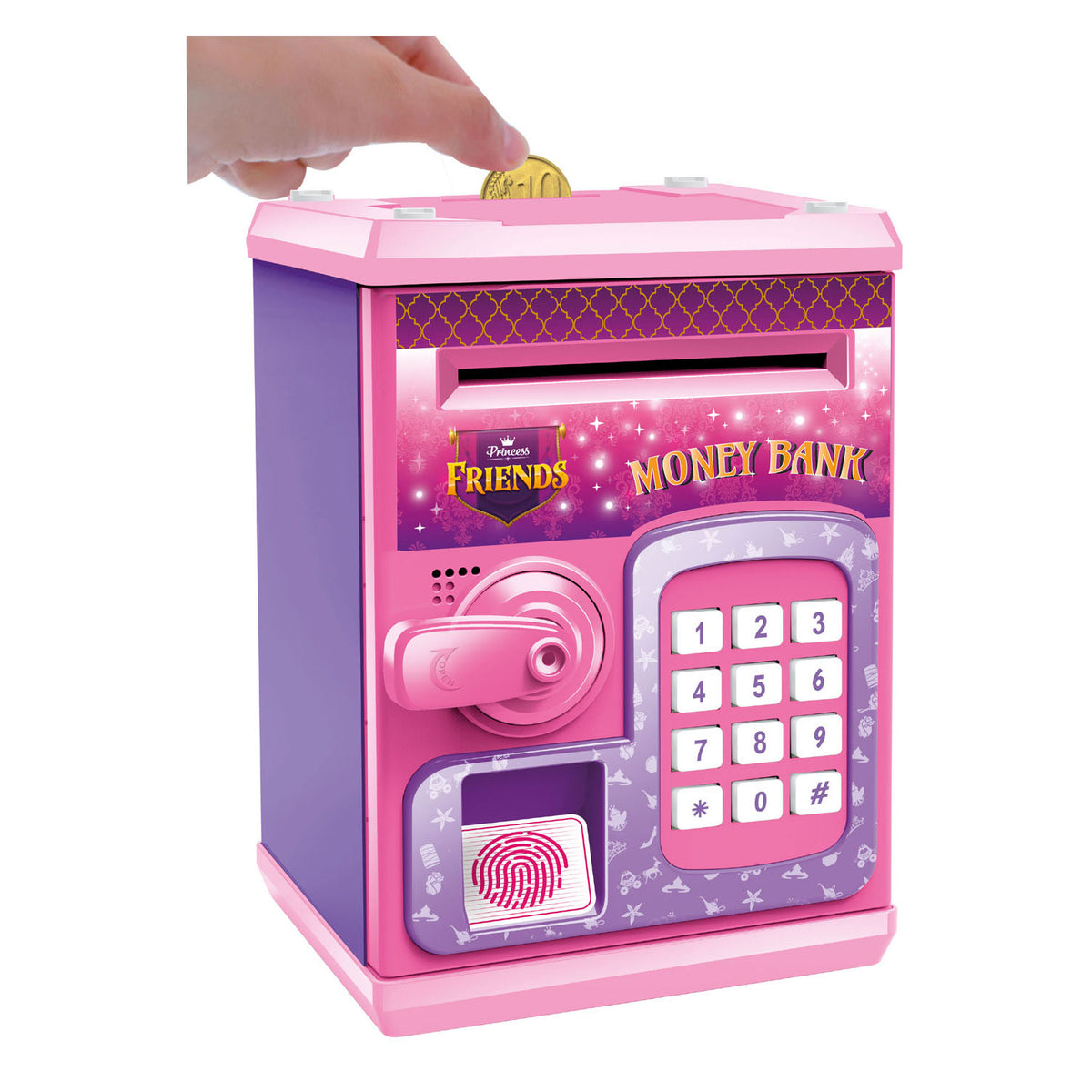 TOI-TOYS Friends Box en argent en toute sécurité avec la lumière et le son
