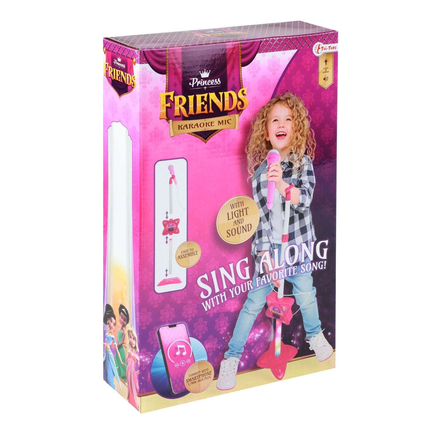 TOI-TOYS Friends Karaoke Set avec connexion pour smartphone