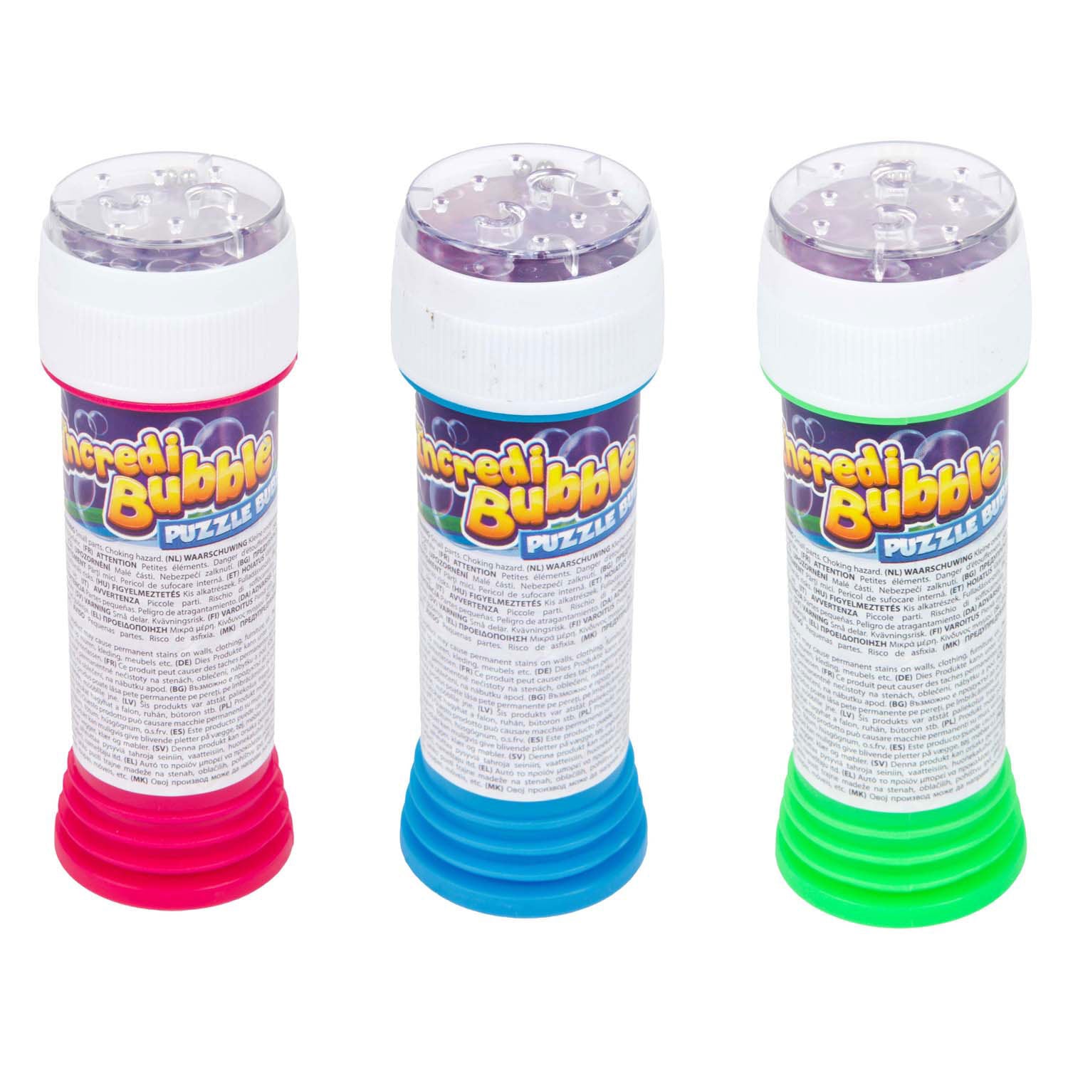 Toi-toys souffleur à bulles incredibubble avec jeu de patience, 3 pcs.