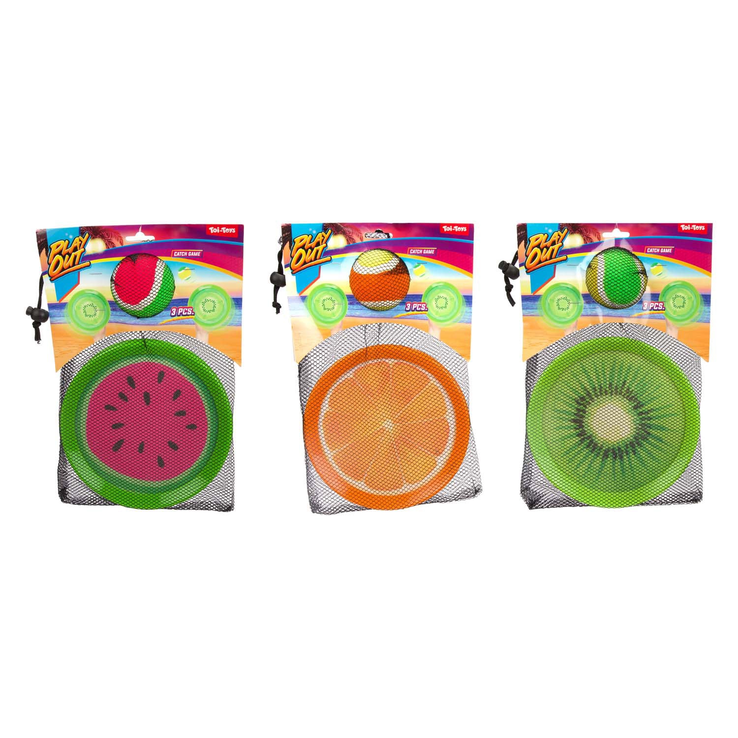 TOI-TOYS OUT VANGBAL GAME FRUTS, 3DLG.