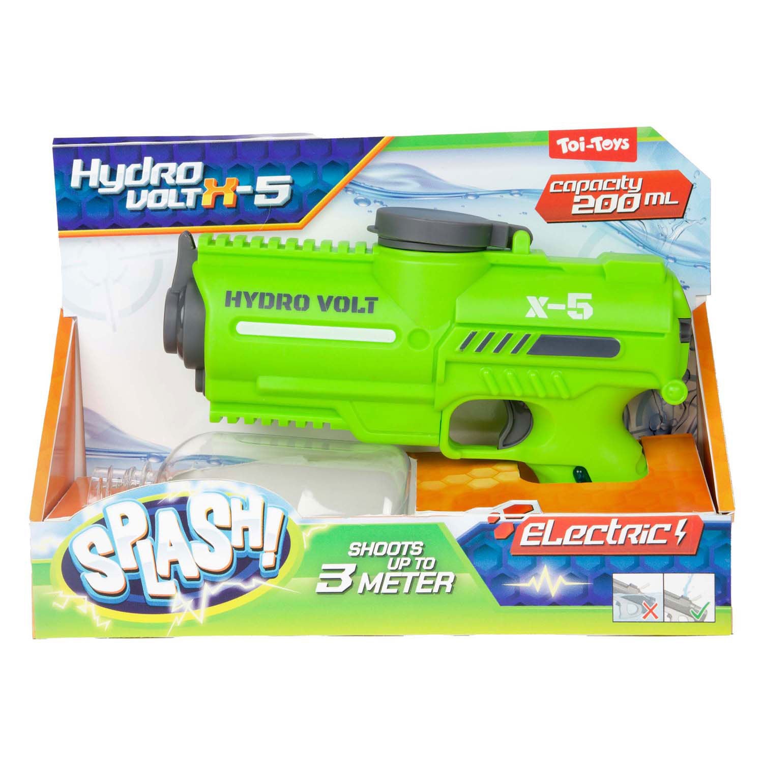 Splash Electric Water Gun Hydro Volt x5