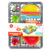 Rack de lave-vaisselle à la maison de TOI-TOYS avec couverts et casseroles, 27dlg.