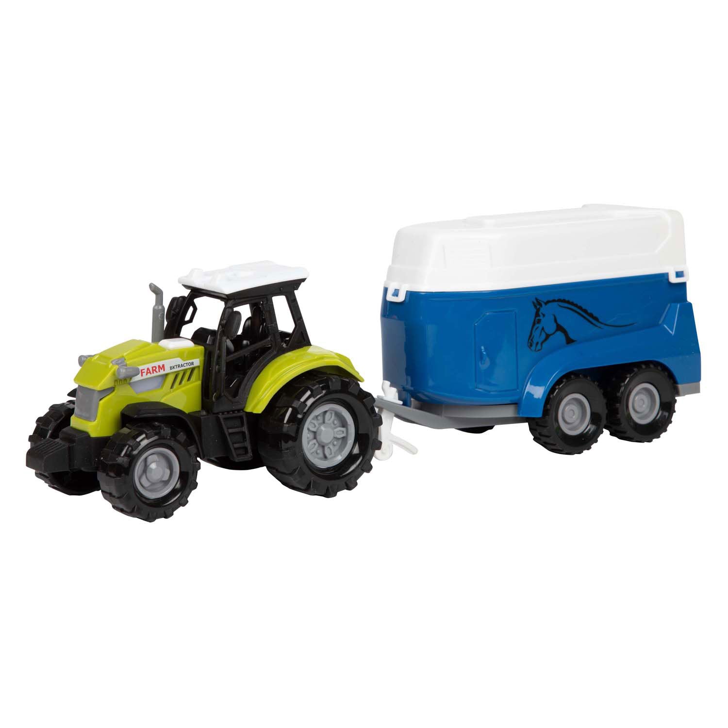 TOI-TOYS ACKERS VILLE TRACTEUR ET REMARRE avec lumière et son, 10 cm