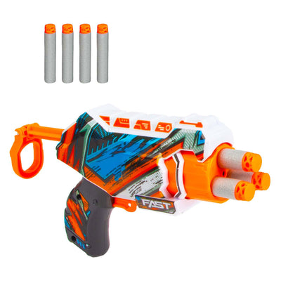 Toi-toys pistolet de tir Strikex en mousse nano blaster avec 4 flèches en mousse