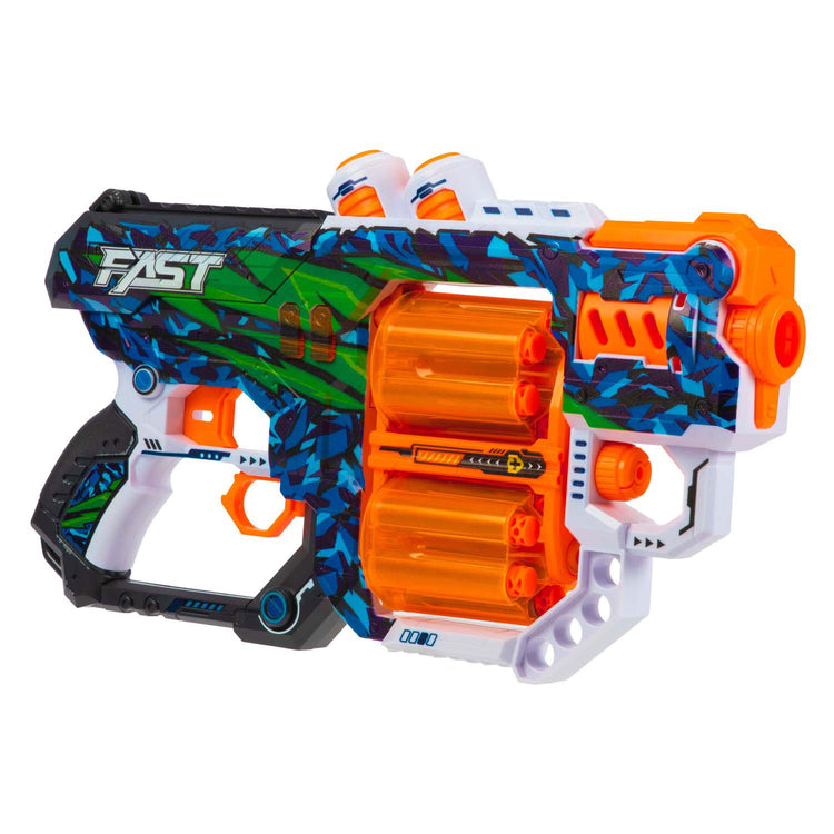 Pistolet Strikex en mousse Toi-toys, destructeur à double chargeur