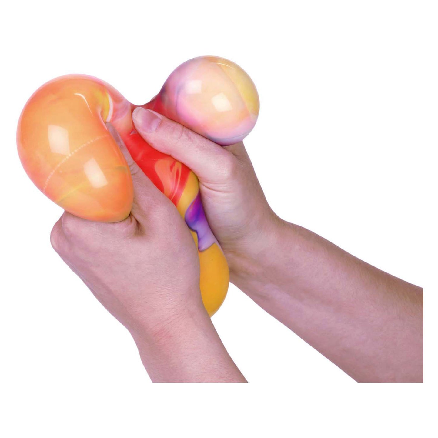 TOI-TOYS FUN SOUPE BALL NÉON Marble avec mousse, 12 cm
