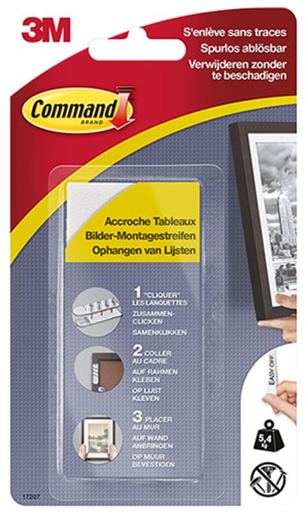 3m 1006181 - bandes clipsables cadre étroit | 10 pièces