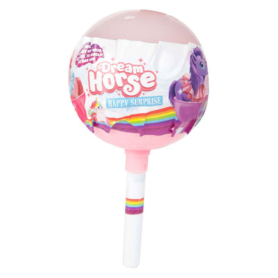 Licorne sucette surprise cheval de rêve, 10cm
