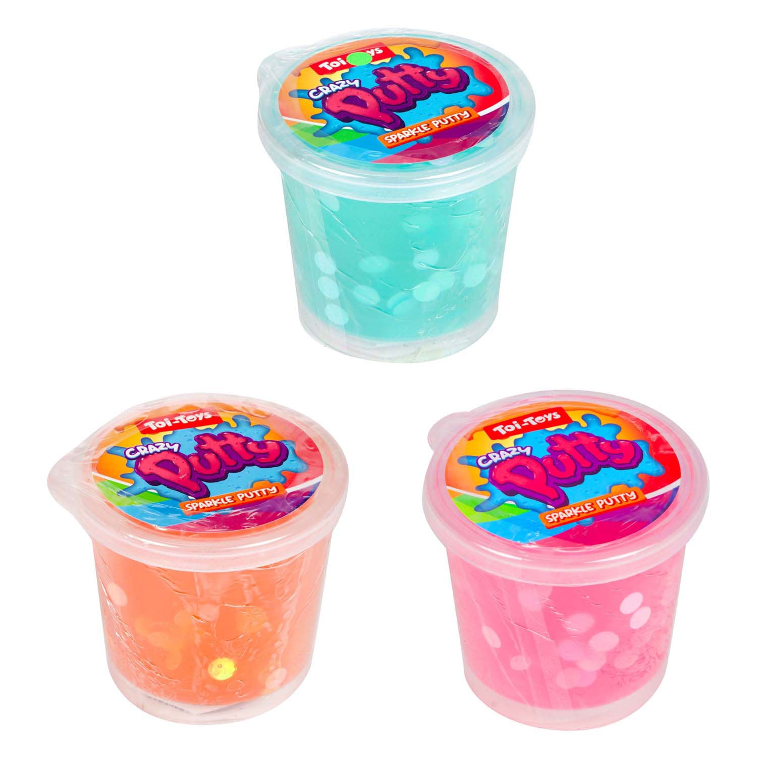 Toi-toys mastic à paillettes 6ass