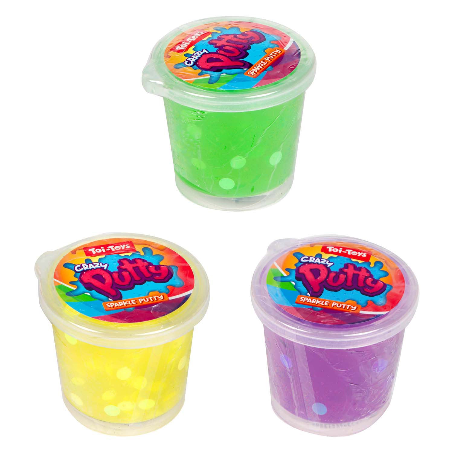 Toi-toys mastic à paillettes 6ass