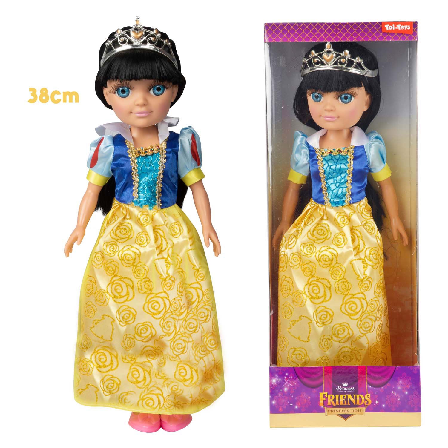 TOI-TOYS Princess Friends Fashion Pop Fairytale Princesses, 38 cm