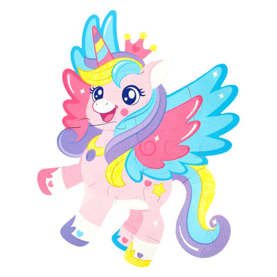 Toi-toys petites étoiles mousse de plancher puzzle Unicorn, 36e.