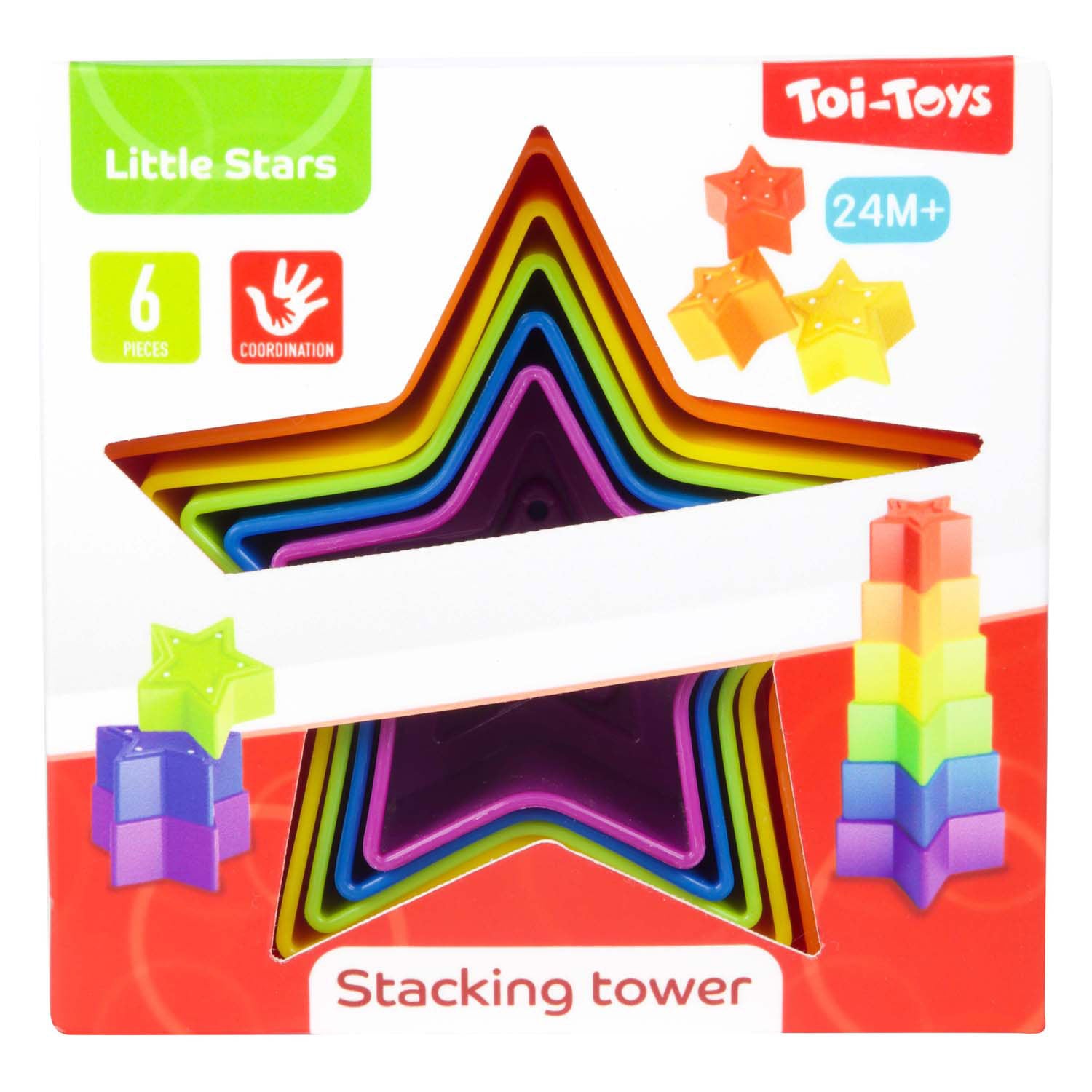 Petites étoiles Little Stack Tower Ster 6 pièces