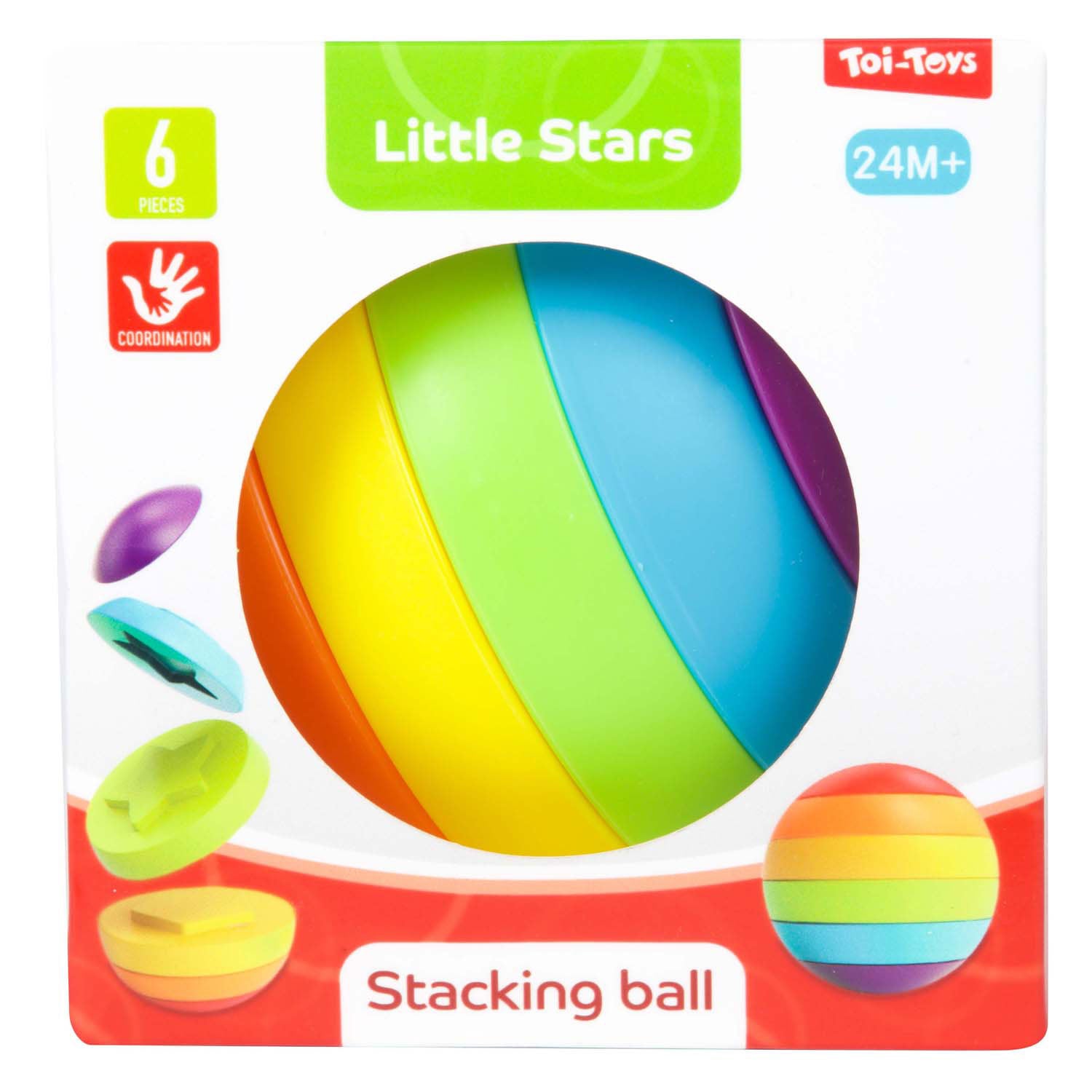 Petites étoiles Little Stack Tower Puzzle Ball 6 pièces