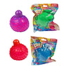 Toi-toys boule à presser amusante en maille néon, 6 cm