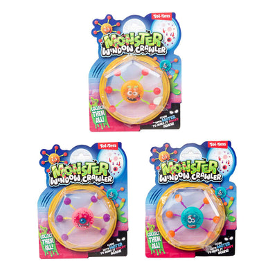 Toi-toys monstre amusant sur chenilles de fenêtre