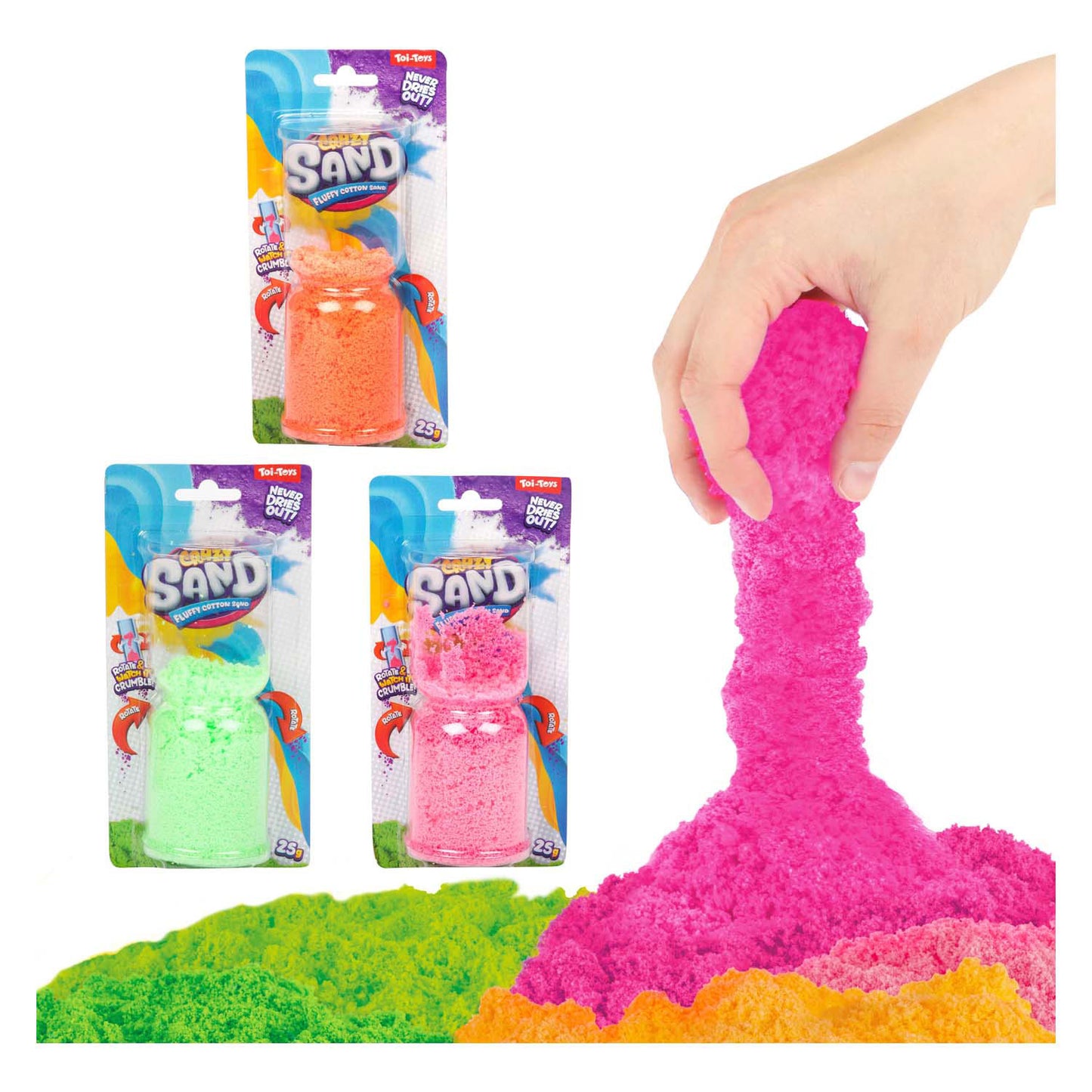 Toi-toys sable extensible sable fou, 25 gr