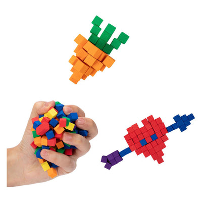 Toi-toys puzzle blocs de mousse 1 cm autocollants | 6 pièces