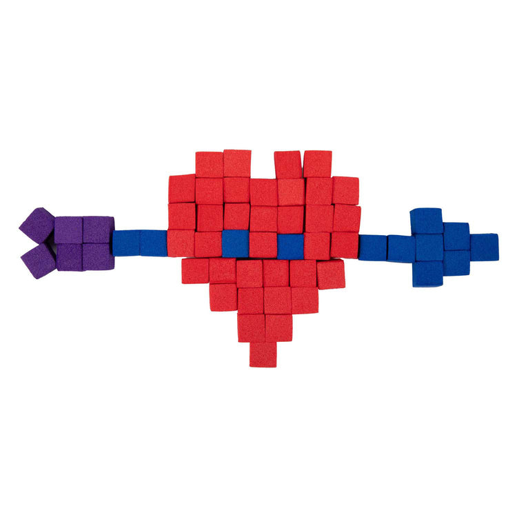 Toi-toys puzzle blocs de mousse 1 cm autocollants | 6 pièces
