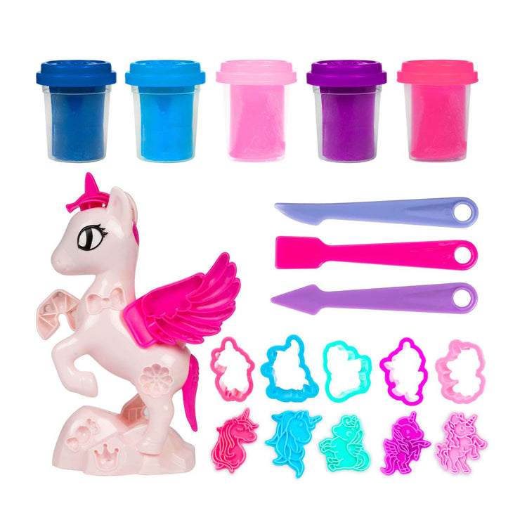 Toi-toys ensemble d'argile à sculpter licorne, 5 pièces.