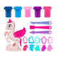 Toi-toys ensemble d'argile à sculpter licorne, 5 pièces.
