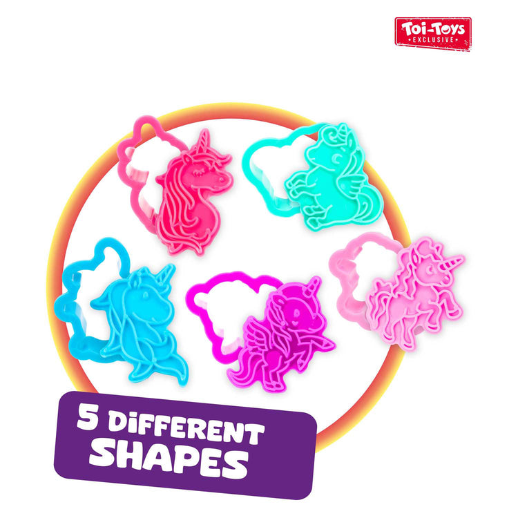 Toi-toys ensemble d'argile à sculpter licorne, 5 pièces.
