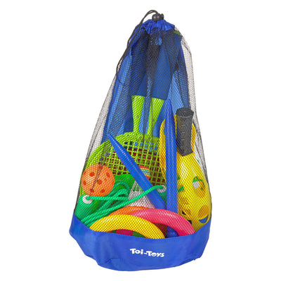 Ensemble de jouets d'extérieur Toi-toys dans un sac de rangement - 15 pièces.