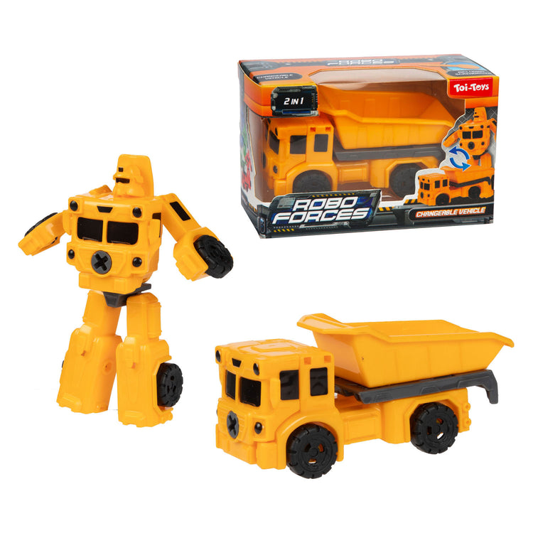 Toi-toys mini camion roboforces - 2en1