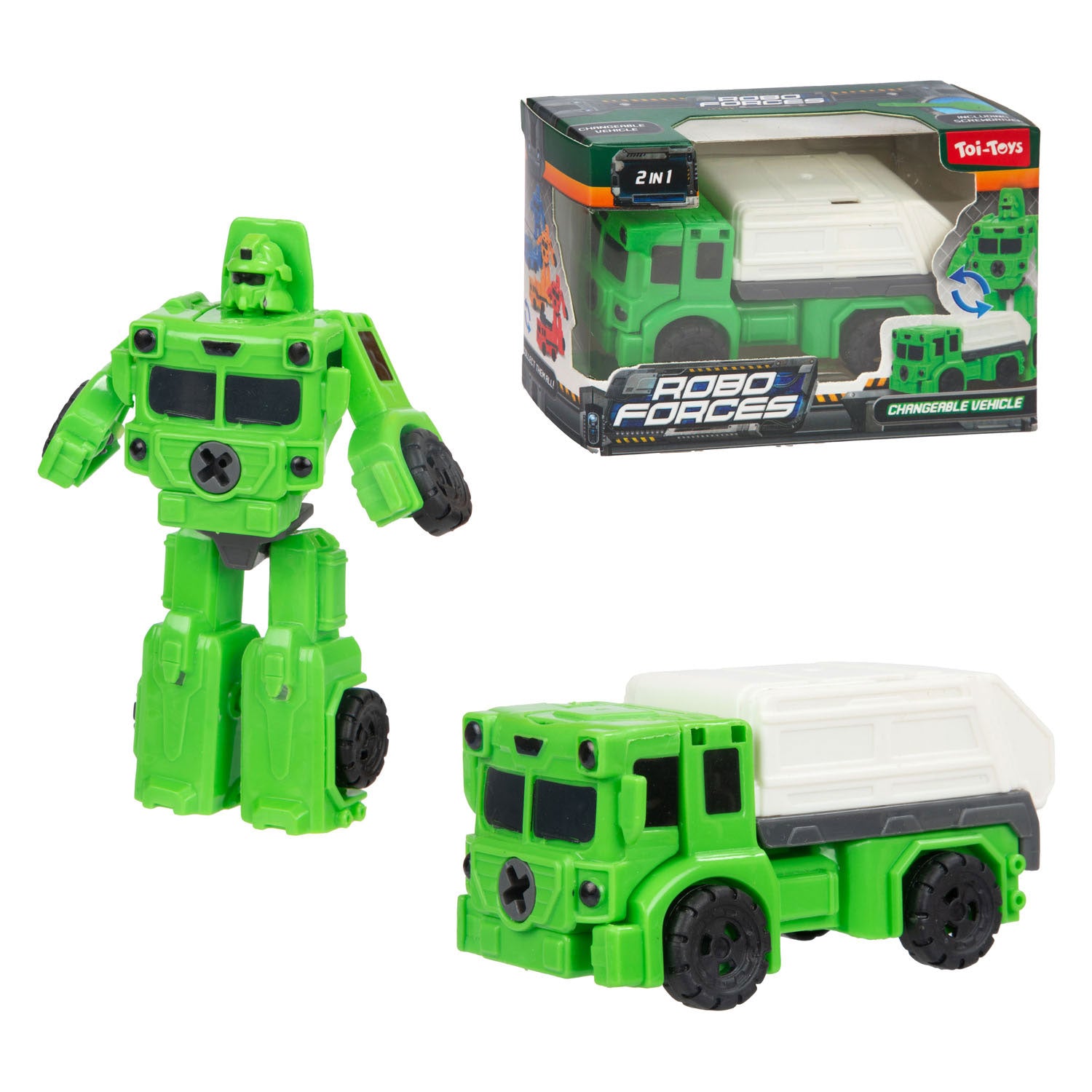 Toi-toys mini camion roboforces - 2en1