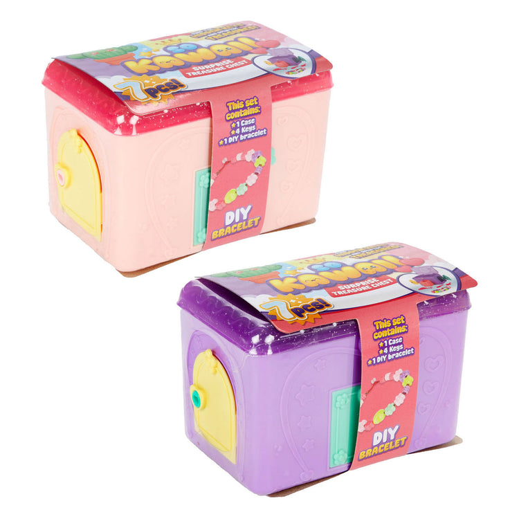Toi-toys so kawaii bracelet boîte surprise avec perles - 7 pièces.