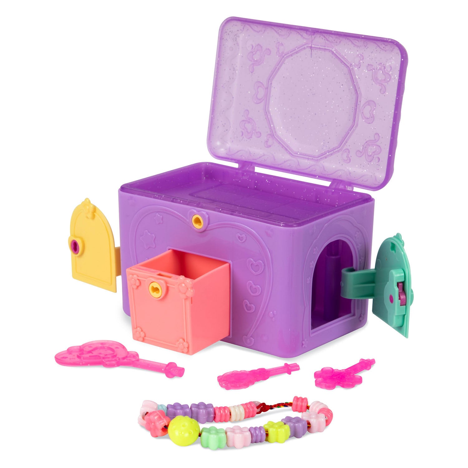 Toi-toys so kawaii bracelet boîte surprise avec perles - 7 pièces.