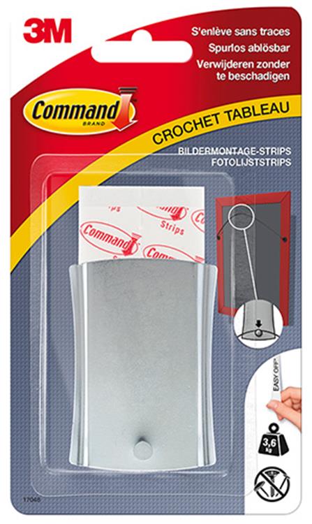 3m 1006143 - comm. de. fil de crochet pour tableau + mini bandes à clipser | 10 pièces