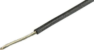 Herhth + Bens électrique Cable Silicone 0,5 mm noir 5 mtr.