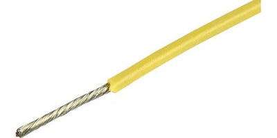 Herhth + Bens électrique Caole Silicone 0,5 mm jaune 5 mtr.