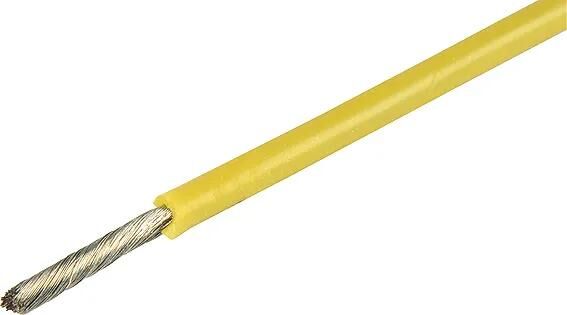 Herhth + Bens électrique Caole Silicone 1,5 mm jaune 5 mtr.