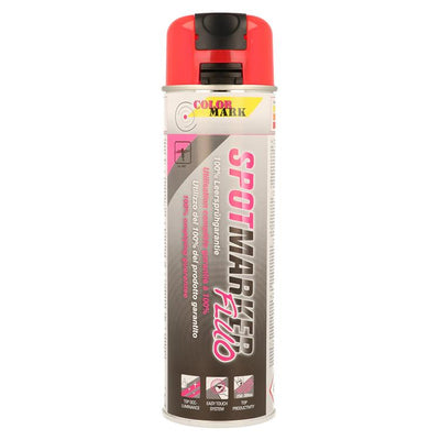Motip 1052037 - sp.500ml.cm spotm.fluo rouge bombe aérosol 500 ml | 1 pièce
