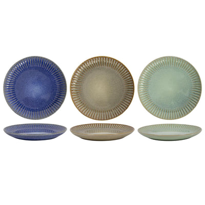 Assiette petit déjeuner brise de mer 21cm boîte de 6