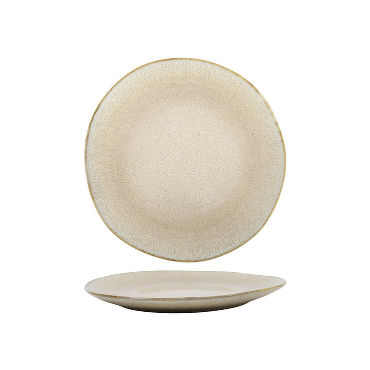 Assiette petit déjeuner sahara beige boite a 6 ø22cm