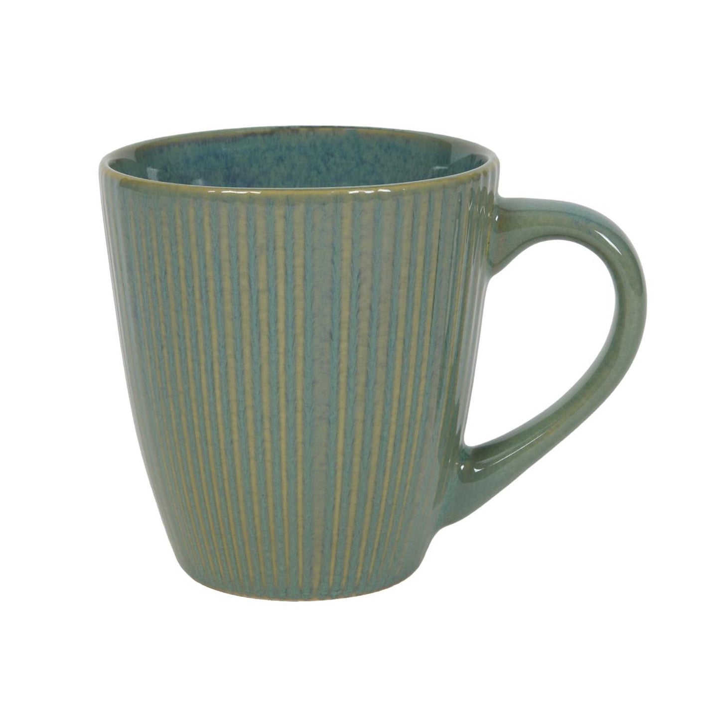 Tasse à café lignes océan bleu vert 340ml