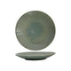 Assiette petit-déjeuner lignes océan bleu-vert ø21cm