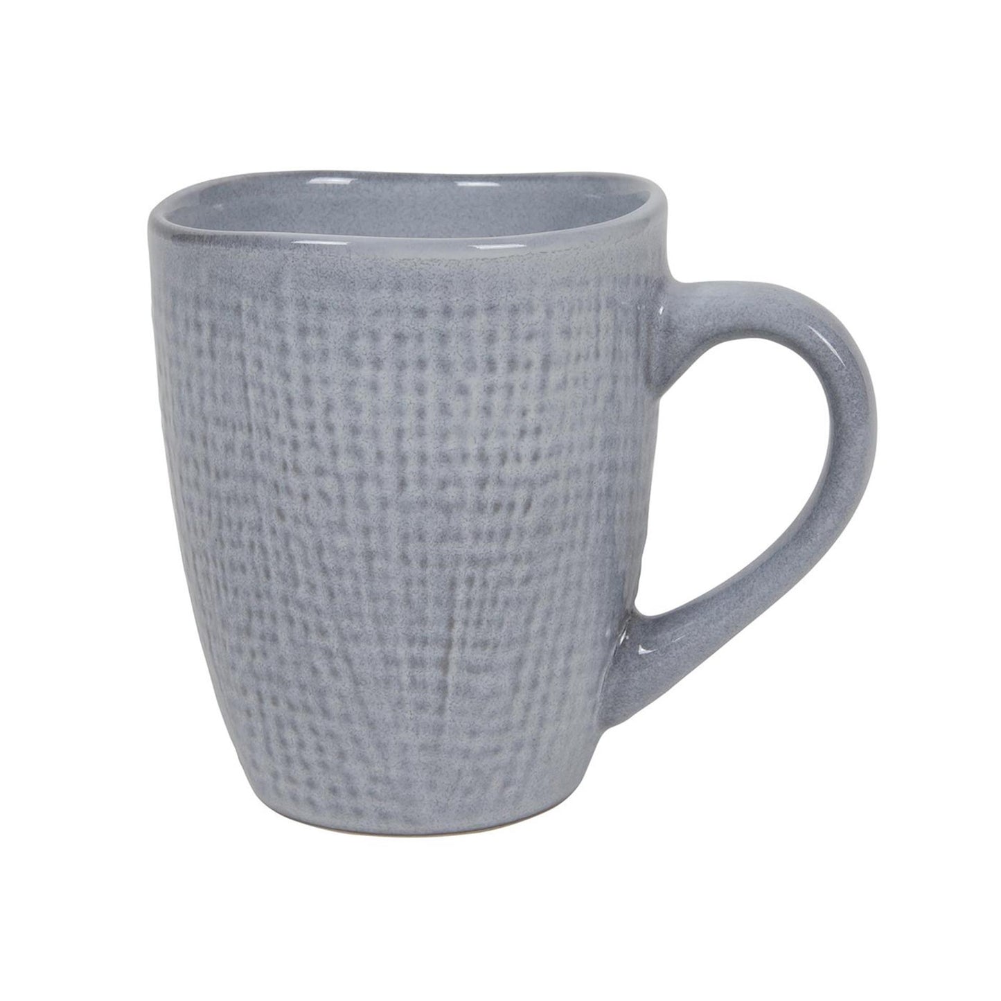 Mug à café textile tissé gris 340ml