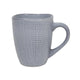 Mug à café textile tissé gris 340ml
