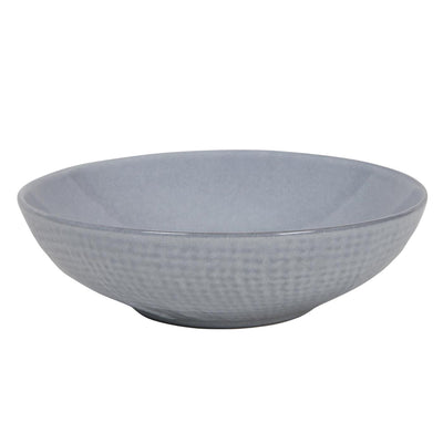 Assiette creuse textile tissé gris ø18x5,5cm