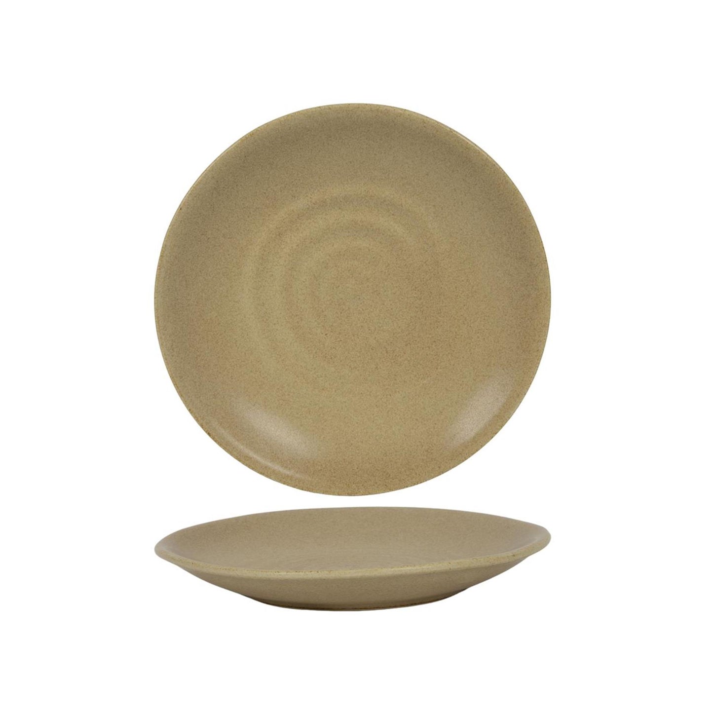 Assiette argile beige ø21,7cm boîte de 6 pièces