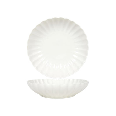 Svenska Living assiette creuse ø20cm fleur blanc cassé 6 pcs