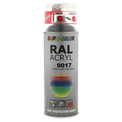 Motip 1000548 - 349812 ral 9017 noir signalisation 400 ml | 2 pièces
