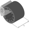 HETH + BUSS Clipfix Spacer H + B Inner-D = 9,5 mm, l = 20 mm